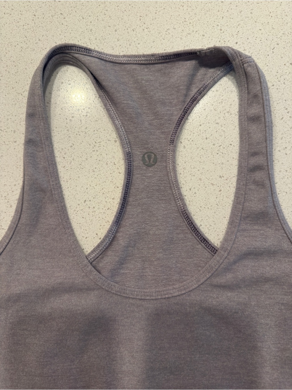 lululemon athletica Lavender Gray Heather Racerback Sports Tank Top